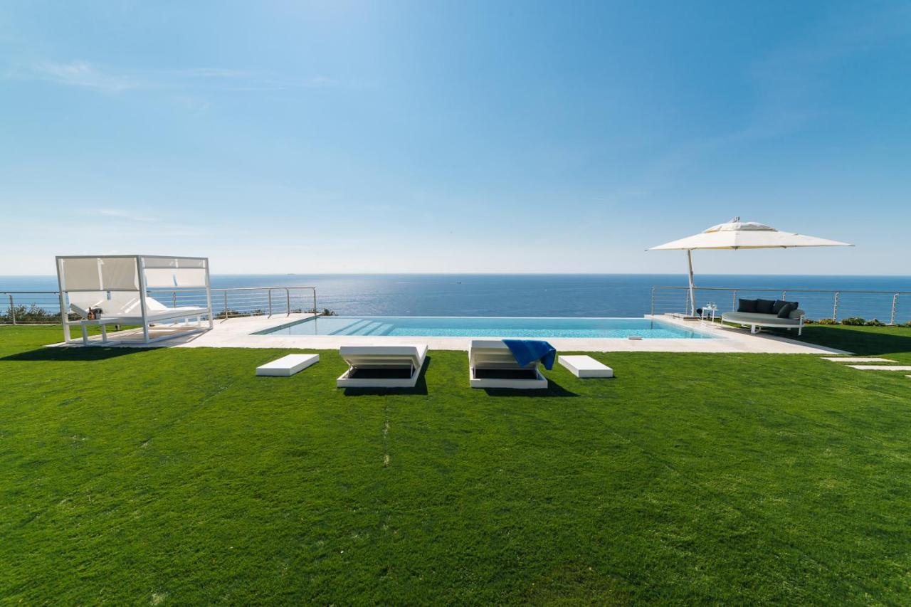 Villa Sabrina Riviera Dei Fiori A Picco Sul Mare Con Piscina Privata ,Wellness & Spa Империя Экстерьер фото
